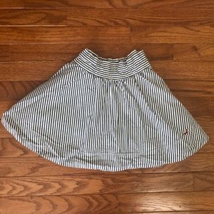 Hollister Blue and White Striped Skirt